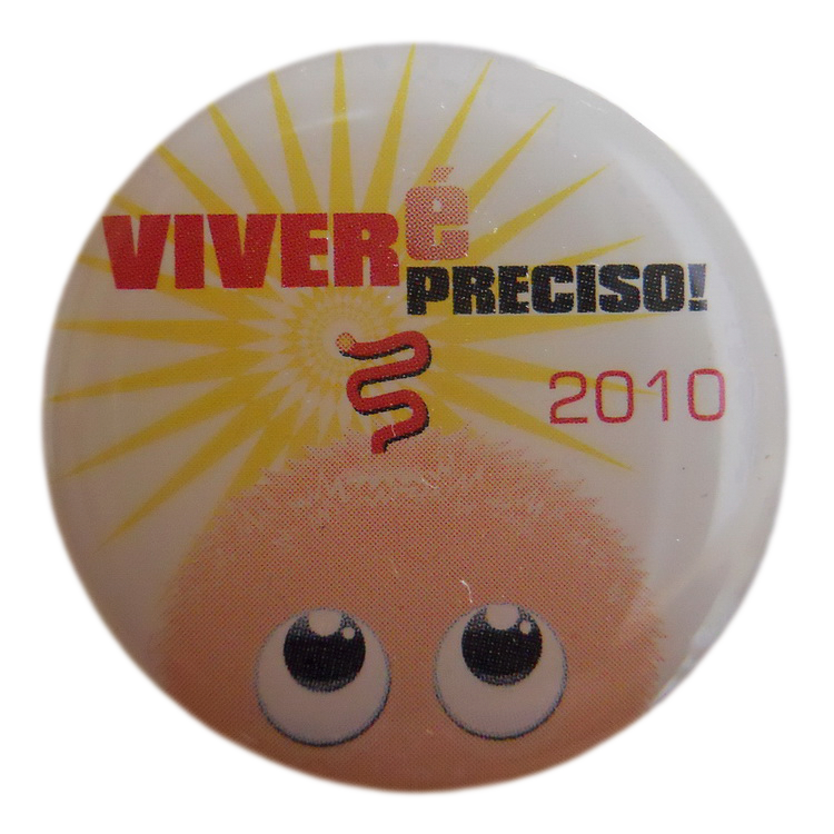 Fotografia do Pin da Campanha Pirilampo Mágico do ano 2010
